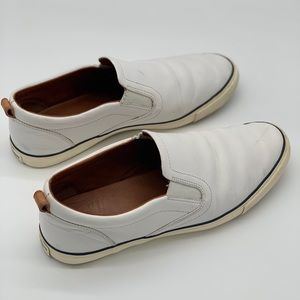 Coach White Leather Slip-Ons